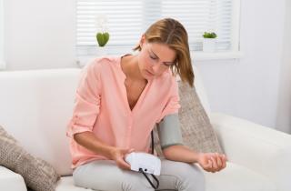 Home monitoring of blood pressure