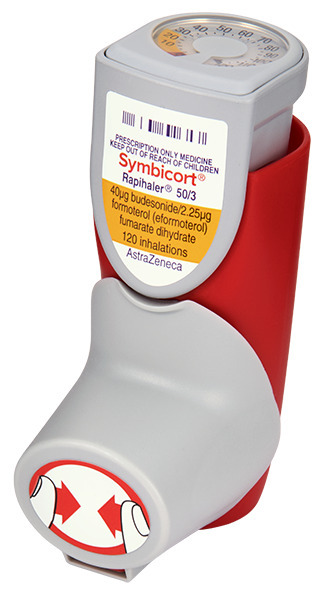 Symbicort Rapihaler 50 mcg/3 mcg Metered dose inhaler