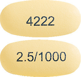 Kombiglyze XR 2.5 mg/1000 mg Modified release tablets