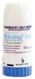 Bricanyl Turbuhaler 500 mcg/dose Turbuhaler M3